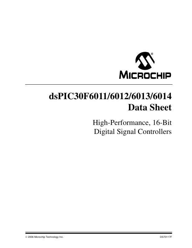 DSPIC30F6012-20I/PF Microchip Technology — datasheet