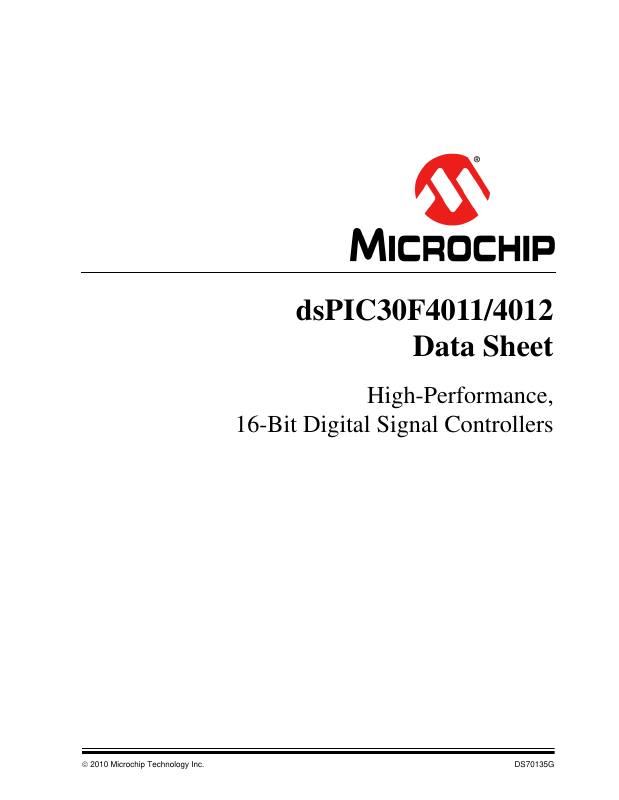 DSPIC30F4011T-20E/PT Microchip Technology — datasheet