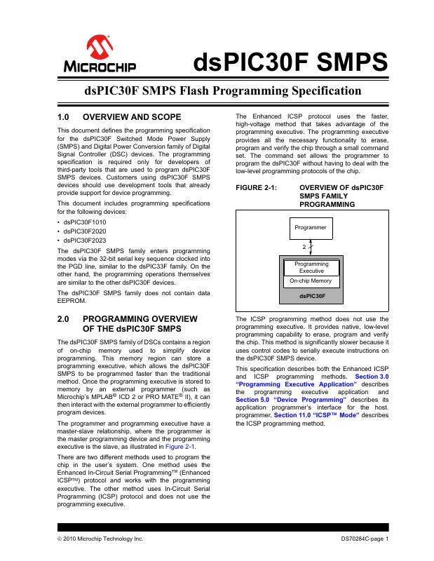 DSPIC30F1010T-30I/MM Microchip Technology — datasheet