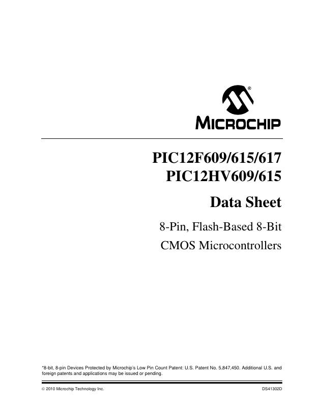 PIC12HV609-E/P Microchip Technology — datasheet