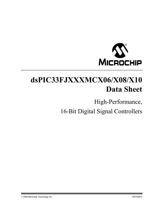DSPIC33FJ64MC710T-I/PF Microchip Technology — datasheet