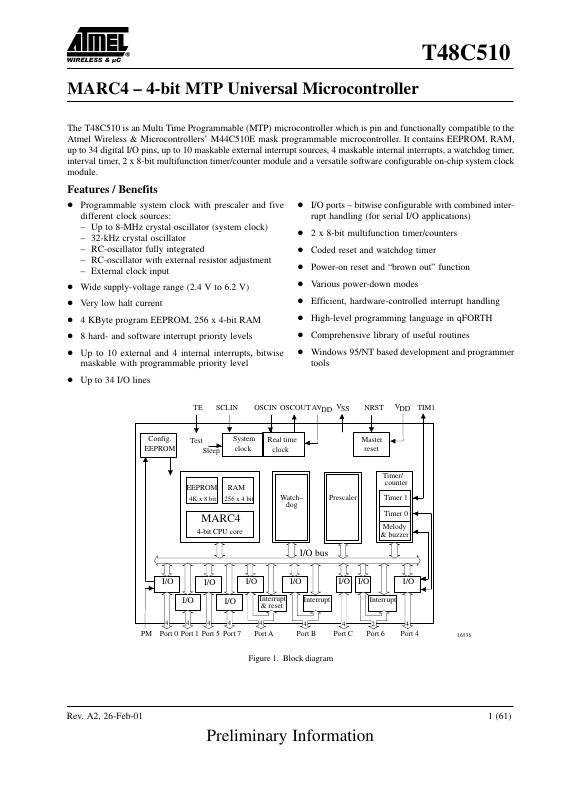 T48C510-ILQ Microchip Technology — datasheet