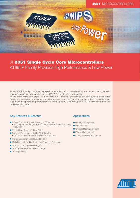 AT89LP828-JU Microchip Technology — datasheet