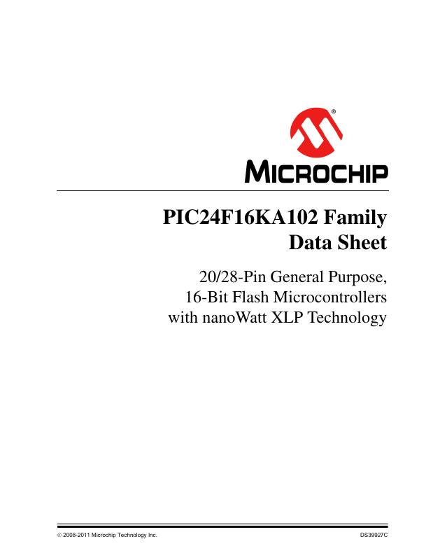 PIC24F08KA101-E/SO Microchip Technology — datasheet