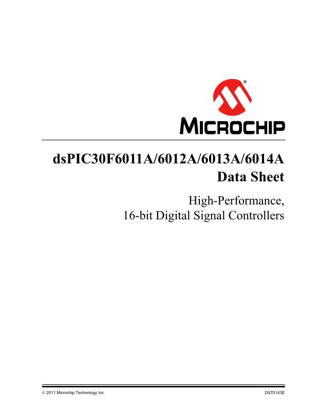 DSPIC30F6014A-20I/PF Microchip Technology — datasheet
