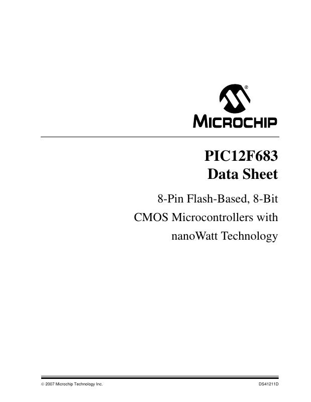 PIC12F683-E/MF Microchip Technology — datasheet