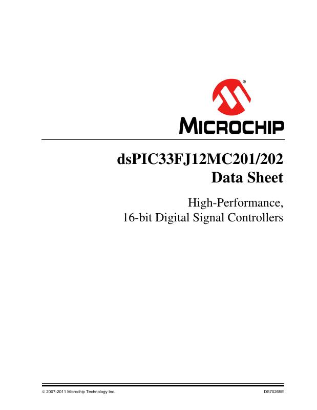 DSPIC33FJ12MC202T-I/SO Microchip Technology — datasheet