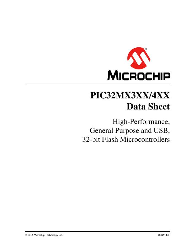 PIC32MX320F064HT-80I/PT Microchip Technology — datasheet
