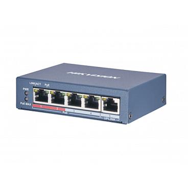 PoE-коммутатор Hikvision DS-3E0105P-E (B)