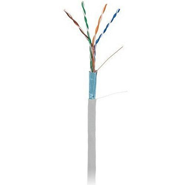 Кабель U/UTP NETLAN EC-UF004-5E-PVC-GY Cat 5e для внутренней прокладки, 305 м