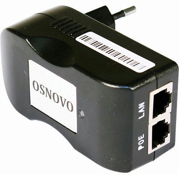 PoE-инжектор OSNOVO Midspan-1/151, установка в розетку 220 В