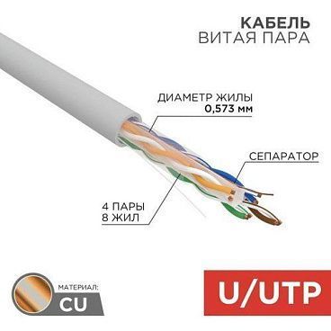 U/UTP-кабель Rexant 01-0067
