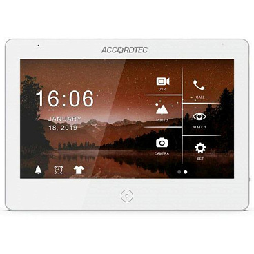 Абонентский монитор AccordTec AT-VD A101C/SD WH