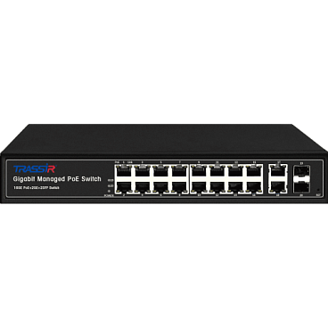 РоЕ-коммутатор TRASSIR TR-NS24202S-300-16PoE